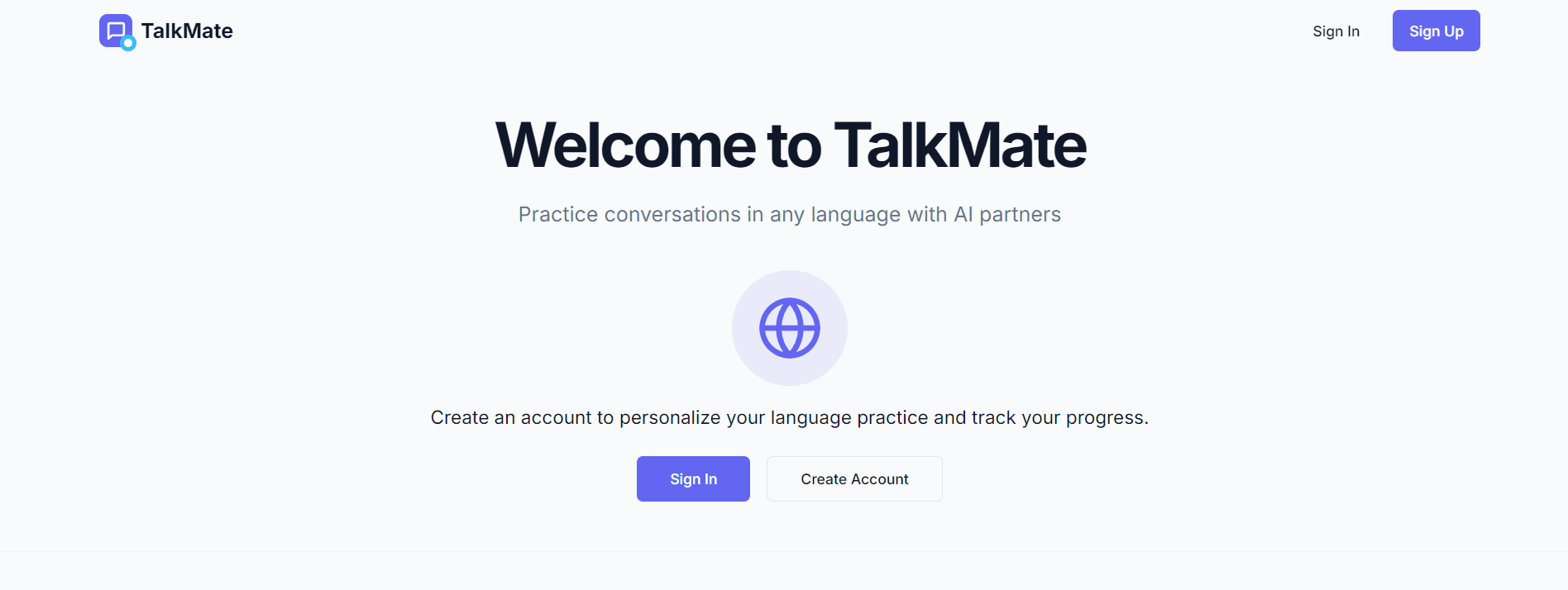 TalkMate - AI-Powered Language Learning